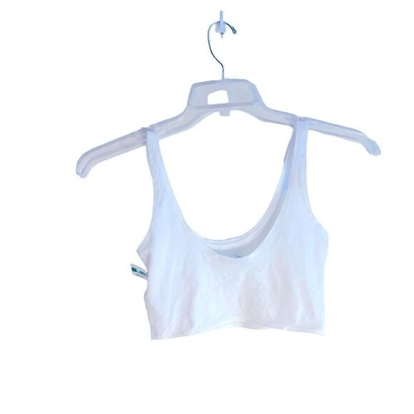 Topshop  White Crop Top Petite Size 2 NWT - Picture 2 of 4